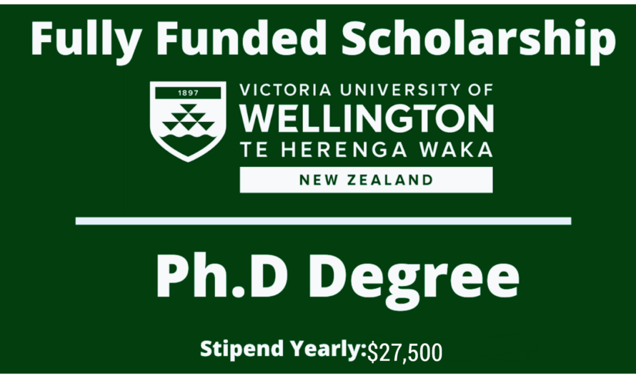 Wellington Doctoral Scholarships 2024 in New Zealand