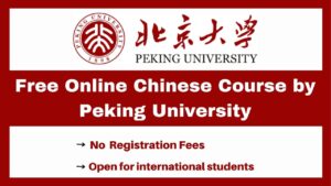 Free Online Chinese Course by Peking University