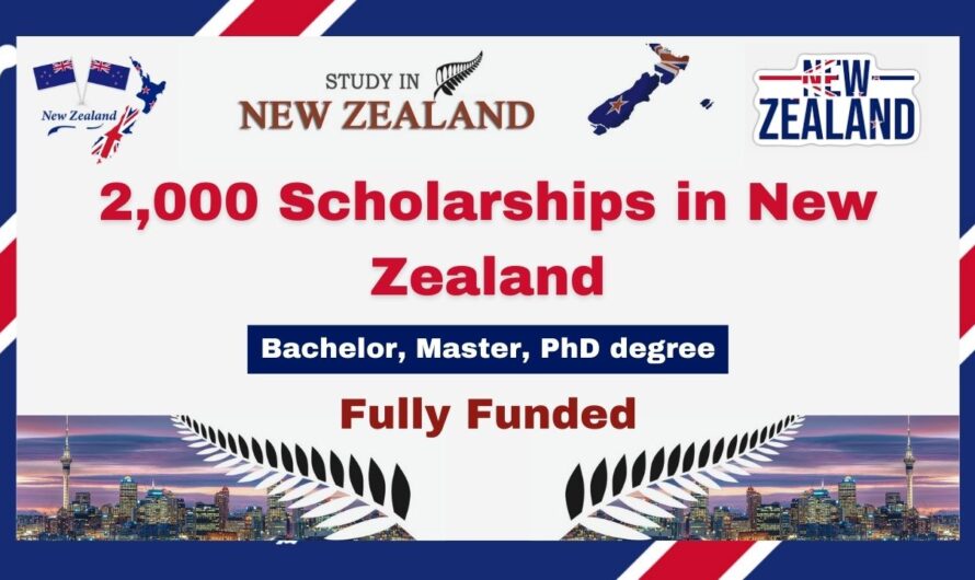2,000 Scholarships in New Zealand 2024 | Fully Funded