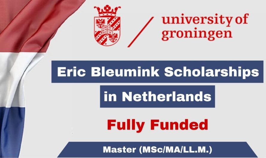 Eric Bleumink Scholarships 2026 in Netherlands