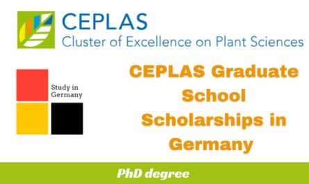 CEPLAS Graduate School Scholarships in Germany