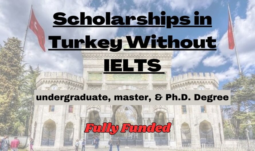 Scholarships in Turkey Without IELTS 2024 | Fully-Funded