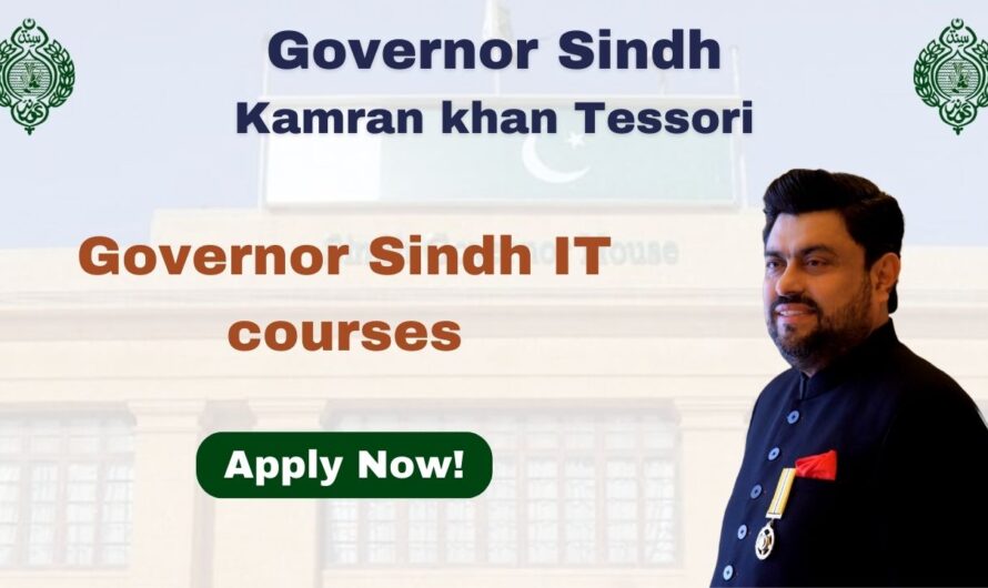 Governor Sindh IT courses 2024 | For 50,000 Youth