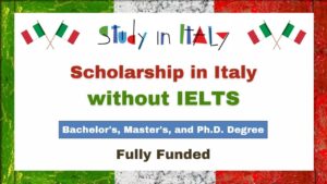 Scholarship in Italy without IELTS
