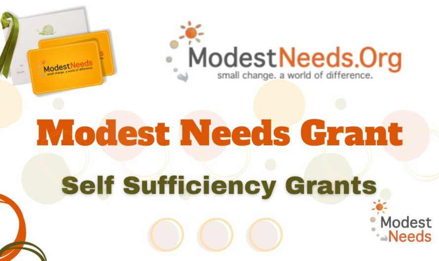 Modest Needs Grant 2024 – Self Sufficiency Grants
