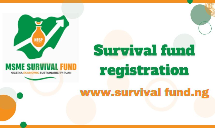 Survival fund registration 2024 | www.survival fund.ng