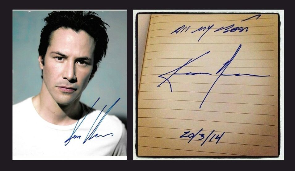 Reeves autograph